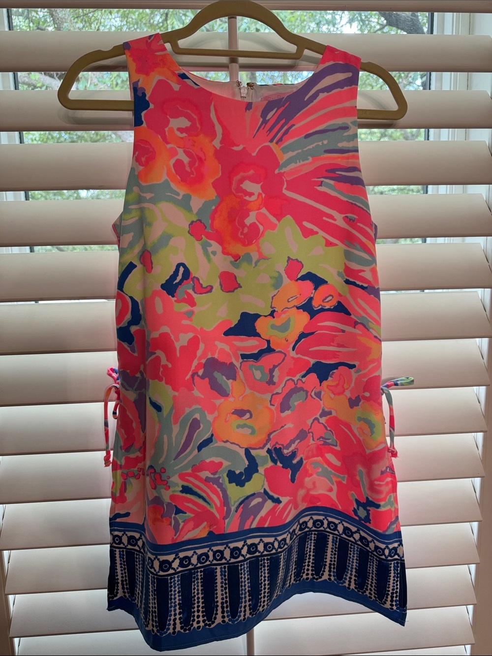 Lilly Pulitzer Neon Pink Multi Floral Sleeveless Romper